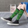 Motorcycle Biker Fashion Extreme Racing Club Since 1988 Calf-Length Color-Blocked Knee-High Socks With 3D Printed Design, Unisex view 2