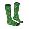 Motorcycle Biker Fashion Extreme Racing Club Since 1988 Calf-Length Color-Blocked Knee-High Socks With 3D Printed Design, Unisex view 4