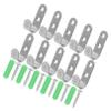 LIFKICH 30pcs Waterproof Trailer Tie Down Hooks with Screws and Anchors, Heavy Duty Two-Hole Tarpaulin Fasteners for Dump Trailers, Truck Bed Brackets, Outdoor Camping Cargo Securement view 1