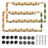 Muishi2pcs Dog Paws Pine Tree Silhouettes License Plate Frame Aluminum License Plate Holder Funny License Plate Decorative with Screws Size 12.3" X 6.3" Men Women view 1