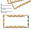 Muishi2pcs Dog Paws Pine Tree Silhouettes License Plate Frame Aluminum License Plate Holder Funny License Plate Decorative with Screws Size 12.3" X 6.3" Men Women view 4