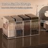 Yunmeryker Clear Acrylic Drawer Organizer, CD Storage Box with Dividers, 2L Media Storage for Desktop Items, Modern Style view 4
