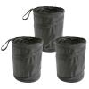 OSOLADY 3pcs Collapsible Pop up Trash Cans - 7.9in Waterproof Hanging Garbage Bin for Back/Front Seat - Camping and RV Accessories for Inside & Outside view 1