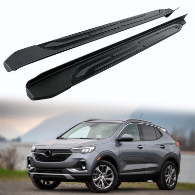 Fixed Running Board Side Steps Fit for Buick Encore GX 2020-2023, Non-Slip Nerf Bars, Black