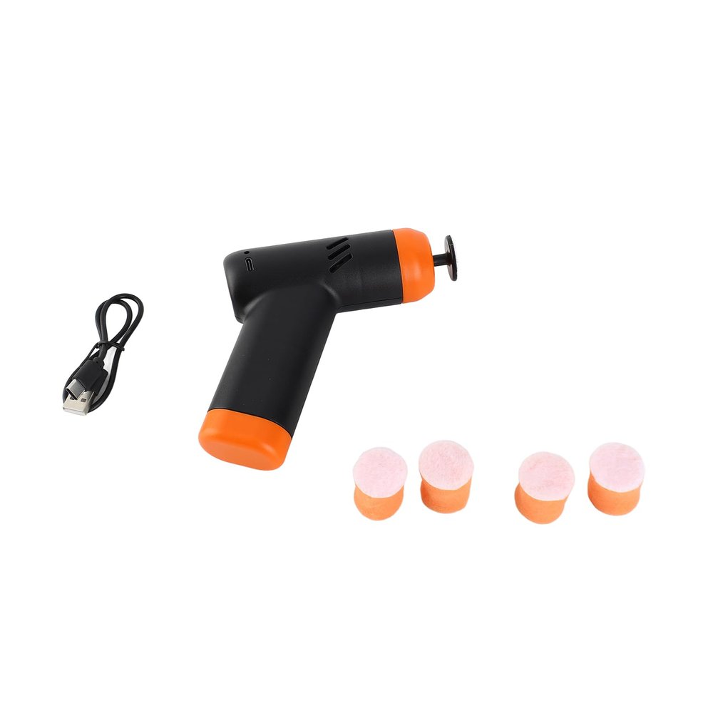 Sunydog Portable Electric Car Polisher and Waxing Kit for Efficient Auto Detailing Black 37W for Professional and DIY Car Enthusiasts (Black)