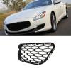 Front Bumper Air Vent Grille Cover, Front Bumper Grille Mesh for Quattroporte 2013-2016, Sporty Style Black ABS Grille Guard with Perfect Ventilation for Engine Cooling (Right: 670013780) view 3