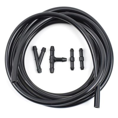 2m Windshield Wiper Washer Nozzle Hose With Connector Kit T Y Straight Pipe Windscreen Spray Jet Water Hose Fluid Tube Joiner parts(2 meters Hose)