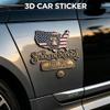 Patriotic Flag Edition Metal Car Emblem Badge,250th Anniversary Flag Metal Emblem,USA 250th AmericaFlag 3DMetal Car Decal Emblems,1776-2026 Red and Blue Patriotic FlagMetal Decal,for Trucks,SUV, view 2