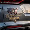 Patriotic Flag Edition Metal Car Emblem Badge,250th Anniversary Flag Metal Emblem,USA 250th AmericaFlag 3DMetal Car Decal Emblems,1776-2026 Red and Blue Patriotic FlagMetal Decal,for Trucks,SUV, view 3