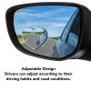 Car Blindspot Mirror Adjustable Wide Angle Design Heart Shaped view 2