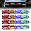 Juren 4PCS 12V Marker Lights Strobe Side Warning Signal Indicator Lamp red yellow blue green LED Emergency Light For Car view 1
