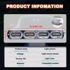 Juren 4PCS 12V Marker Lights Strobe Side Warning Signal Indicator Lamp red yellow blue green LED Emergency Light For Car view 2