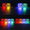 Juren 4PCS 12V Marker Lights Strobe Side Warning Signal Indicator Lamp red yellow blue green LED Emergency Light For Car view 3