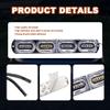 Juren 4PCS 12V Marker Lights Strobe Side Warning Signal Indicator Lamp red yellow blue green LED Emergency Light For Car view 4