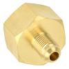 Haofy Refrigerant Charging Adapter Brass W21 to 1 4 SAE HVAC Connector for R32 R134a R407a AC Repair Home and Professional Use Lightweight 112g view 2
