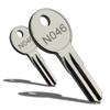 Two Keys that fit Thule Car Top Storage/Roof Top Carrier/Luggage, Ski & Bike Racks/Cut by Code that fit Thule Locks/Key Code N046 view 1