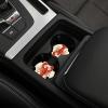 2 Pack Red Lobster Print Cup Coaster Universal Automotive Cup Holders 2.7" Waterproof Neoprene Cup Mat Non-Slip Car Coaster for Cup Holder Car Interior Accessories view 2