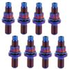 Titanium M10x1.25mm Stud Sets (Burnt Blue - 8pk 55mm) view 1