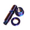 Titanium M10x1.25mm Stud Sets (Burnt Blue - 8pk 55mm) view 2