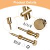 Air Fuel Mixture Screw And Idle Adjustment Screw, For Mikuni VM22 Carburetor, Brass Replacement Parts, For YBR 125 2005-2014, Longer Design, For Easier Tuning view 3