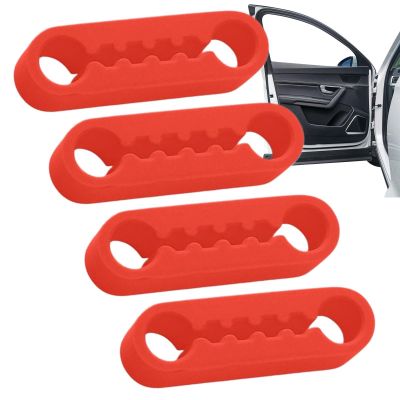 Sound Damper Door Lock Buffers Car Door Lock Silencer Silicone Elastic Damper Cushion Car Doors Locks Shock Absorber for Vehicles RV Truck Automotive Sedan Pickup