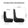 4 Pcs Car Mud Flaps Mudguards Kit for Hyundai Creta ix25 2015-2019, Front Rear Splash Guards Mudflaps Car Mud Guard Splashproof Car Wheel Protection view 2