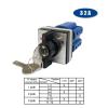 USUFKCXDG 1pcs LW26-32F with Key Three Position Lockable Transfer 32A 690V Dual Power Switching Electronic Starter Reverse Rotary Cam Switch(32A 3Poles) view 2