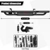 Vijay Fits 2005-2023 Tacoma Regular Cab Side Step Running Boards view 2