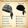 Paisley Cooling Headscarf Cap Set, Elastic Fit Bandana Beanie, Motorcycle Pirate Head Wrap for Outdoor Cycling Running (Red) view 2