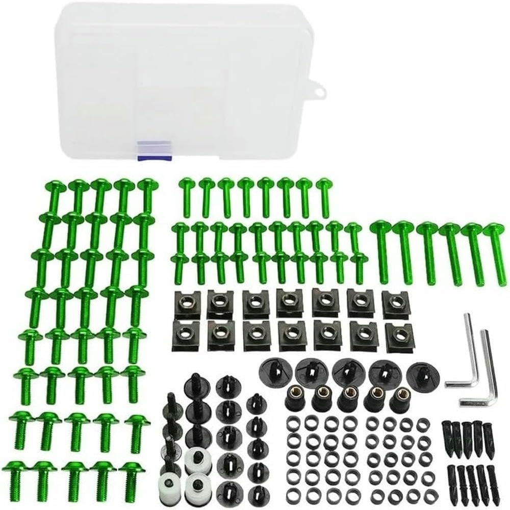 MotorCart Basics Bolts Kit Motorcycle Complete Full Fairing Bolts Kit for BMW K1200RS K1200RT K1200S K1200GT K1200LT K1200R Fairing Screws Nuts Steel