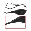 Motorcycle Back Mirror Motorcycle Rearview Mirror For 7/8" Handlebar view 4