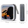 Chameleon Men Sunset Funny CD Storage Case for Car Holder DVD Organizer Box Holds 40 Discs Travel CD Wallet view 2