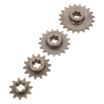 NIYANGLE 4pcs Front Sprocket Kit for 47cc 49cc Mini Motorcycles, Metal Chain Replacement Gears 11t 14t 17t 20t for Dirt Bike ATV Quad Performance Parts