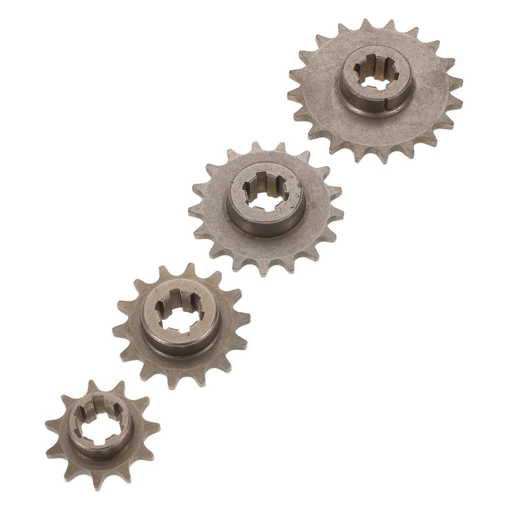 NIYANGLE 4pcs Front Sprocket Kit for 47cc 49cc Mini Motorcycles, Metal Chain Replacement Gears 11t 14t 17t 20t for Dirt Bike ATV Quad Performance Parts
