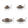NIYANGLE 4pcs Front Sprocket Kit for 47cc 49cc Mini Motorcycles, Metal Chain Replacement Gears 11t 14t 17t 20t for Dirt Bike ATV Quad Performance Parts view 2