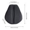 Motorcycle Gel Seat Cushion - Universal TPE Shock Absorption Pad with Waterproof Cover, Breathable Non-Slip Ergonomic Long Ride Comfort for Motorbike & Scooter (Black, 14.37" x 15.75") (Black) view 2