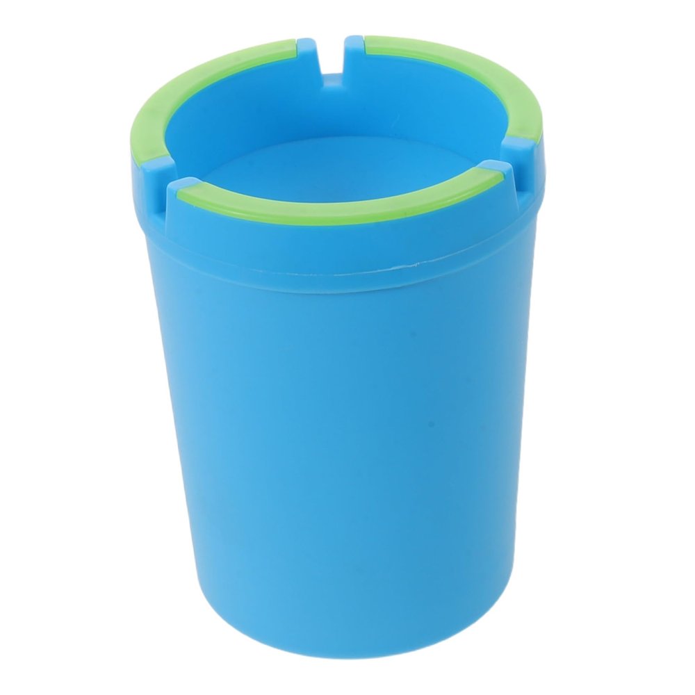 ULTECHNOVO Glow-in-the-dark Car Ashtray with Lid for Cup Holder, Smokeless Self-extinguishing Automotive Ash Tray for Suv Truck, Portable Nightlight Butt Bucket for Vehicle Interior