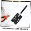 Outanaya 2pcs Telescopic Card Holder Rod Vehicle Parking Swiping Stick Retractable Clip Contactless Payment Reach Extender for Garage and Apartment Access view 3