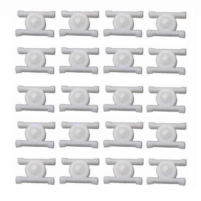 KoiLykke 20 Pcs White Nylon Rocker Panel for Door Moulding Clip Retainer for E10 E21 E30 2002 320i 318i 325i, Fits 8mm Hole