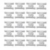 KoiLykke 20 Pcs White Nylon Rocker Panel for Door Moulding Clip Retainer for E10 E21 E30 2002 320i 318i 325i, Fits 8mm Hole view 1
