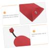JHKNNK 5pcs Red Pu Leather Car Key Fob Cover Protective Sleeve Set with Snap Closure for Vehicle Key Chains, Smart Remote Holder Case for Men and Women view 3