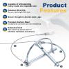 PATIKIL Trailer Coupler Pins 15/64" x 2-3/8" (6mm x 60mm), 2 Pcs Trailer Hitch Pin Shaft Locking Pin with Ear Extended Cord Quick Release Ring Round Arch Wire Retainer for Farm Hitches view 3