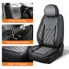 JIAMAOXIN Seat Covers Fit for Honda HR-V 2016-2026,Soft Faux Leather Seat Covers. Anti-Scratch & Reinforced Stitching,Easy to Install,All Seasons Seat Protector(2 Front Seats,Black & Grey) view 2