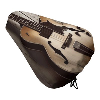 DJUETRUI Guitar Pictures Waterproof Bike Seat Cover Non Slip Padded Bicycle Saddle Cushion Protector Soft Waterproof Bicycle Saddle Cover Thick Silicone Padded for Mountain Road Bike