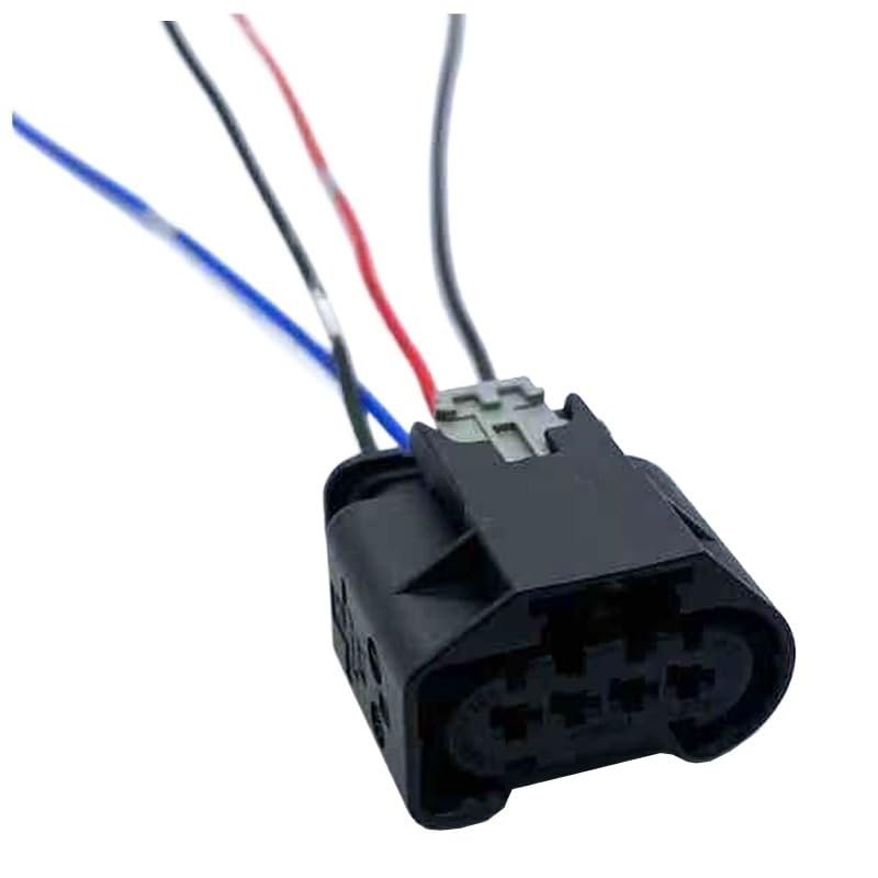 1 Set 4 Pin 09444044 Automotive Wire Harness Plug Black Female Water Proof Connector