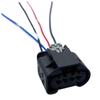1 Set 4 Pin 09444044 Automotive Wire Harness Plug Black Female Water Proof Connector view 1