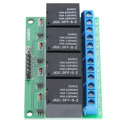 FTVOGUE 4 Channel Flip Flop Latch Relay, Bistable Self Locking Module, Low Pulse Actuator for Automotive Electronics and Smart Home