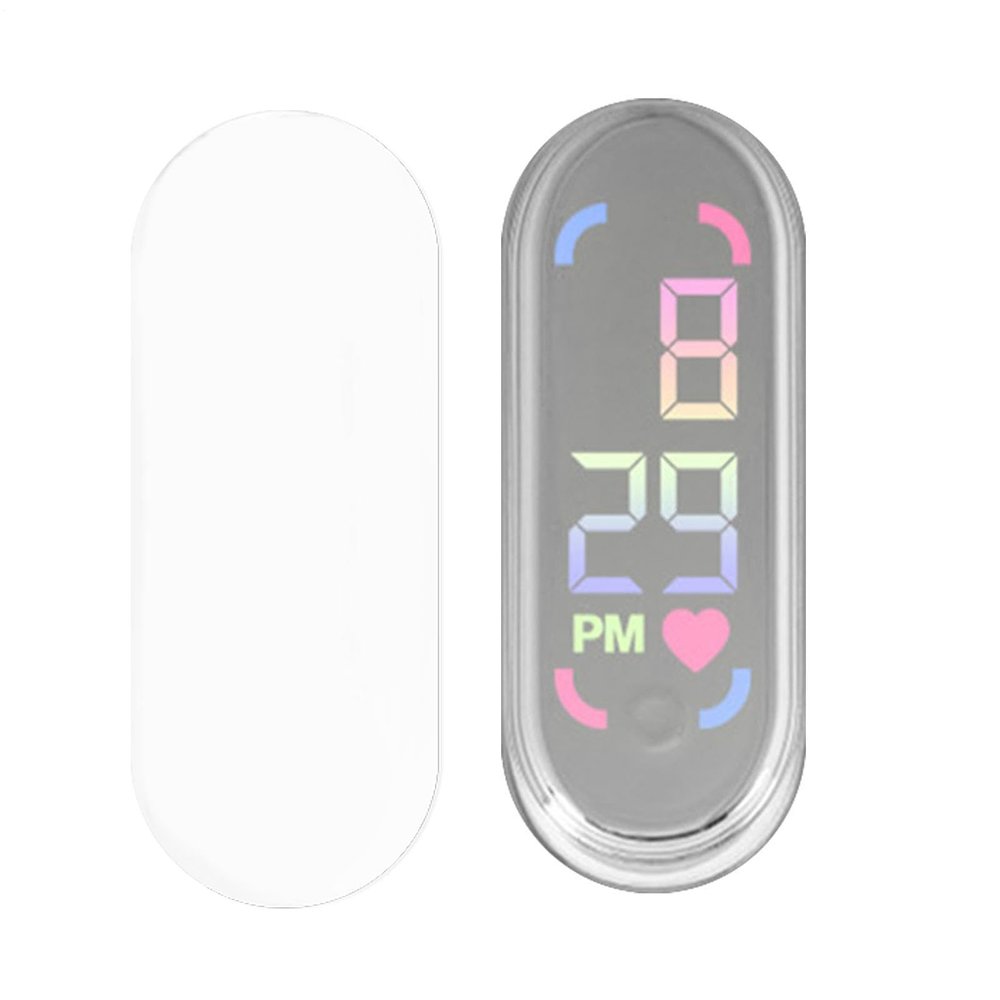 Car Dashboard Digital Clock, Waterproof Small Digital Clock, Car Dashboard Adhesive Clocks, LED Waterproof Luminous, Compact Electronic Display, for Sedan Truck Minivan Motorcycle Bike