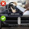 Car Dashboard Digital Clock, Waterproof Small Digital Clock, Car Dashboard Adhesive Clocks, LED Waterproof Luminous, Compact Electronic Display, for Sedan Truck Minivan Motorcycle Bike view 2
