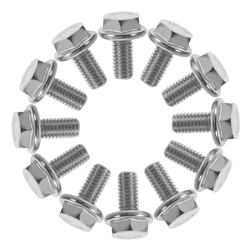 Stainless Steel License Plate Screws 50pcs M6* Cars Trucks